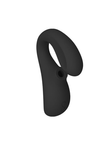 LELO ENIGMA DOBLE ESTIMULACIÓN SUCCION MASAJEADOR NEGRO