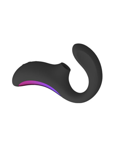 LELO ENIGMA DOBLE ESTIMULACIÓN SUCCION MASAJEADOR NEGRO