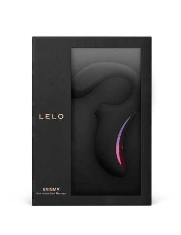 LELO ENIGMA DOBLE ESTIMULACIÓN SUCCION MASAJEADOR NEGRO