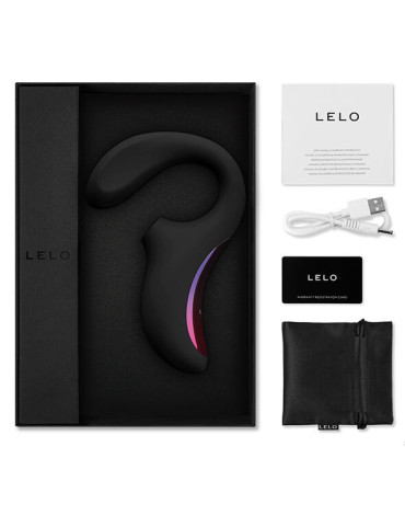 LELO ENIGMA DOBLE ESTIMULACIÓN SUCCION MASAJEADOR NEGRO