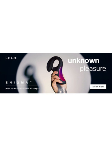 LELO ENIGMA DOBLE ESTIMULACIÓN SUCCION MASAJEADOR NEGRO