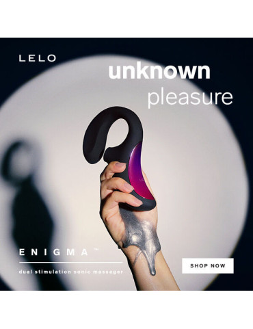 LELO ENIGMA DOBLE ESTIMULACIÓN SUCCION MASAJEADOR NEGRO