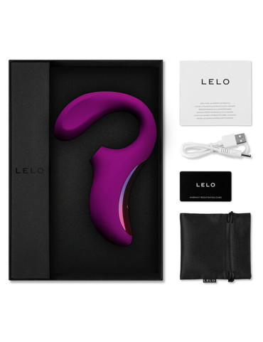 LELO ENIGMA DOBLE ESTIMULACIÓN SUCCION MASAJEADOR DEEP ROSE