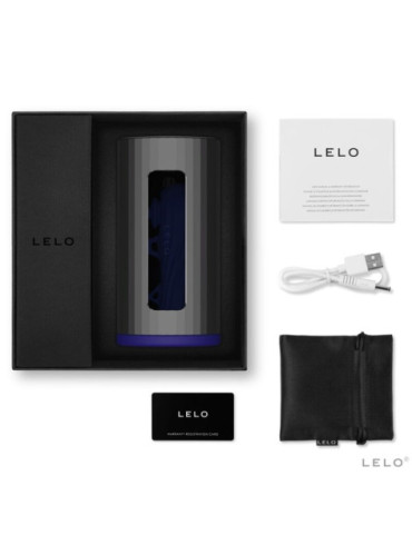 LELO F1S V2 MASTURBADOR CON TECNOLOGIA SDK AZUL Y METAL