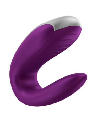 SATISFYER DOUBLE FUN PARTNER VIBRATOR - LILA