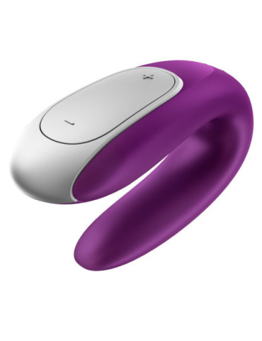 SATISFYER DOUBLE FUN PARTNER VIBRATOR - LILA