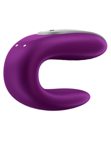 SATISFYER DOUBLE FUN PARTNER VIBRATOR - LILA