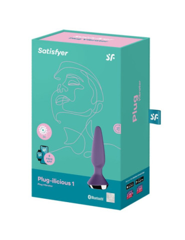 SATISFYER PLUG ILICIOUS 1 PLUG CON VIBRACION - LILA