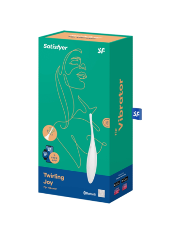 SATISFYER TWIRLING JOY ESTIMULADOR CLITORIS - BLANCO