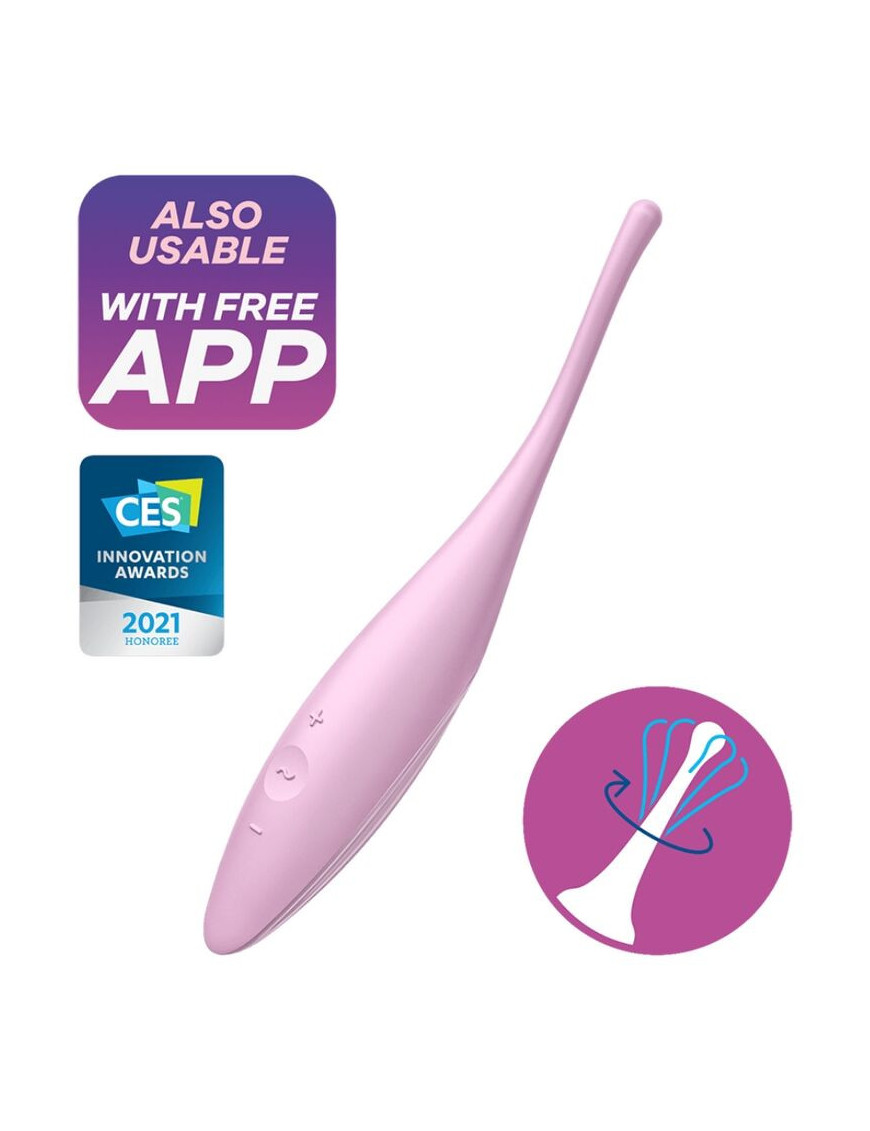 SATISFYER TWIRLING JOY ESTIMULADOR CLITORIS - ROSA