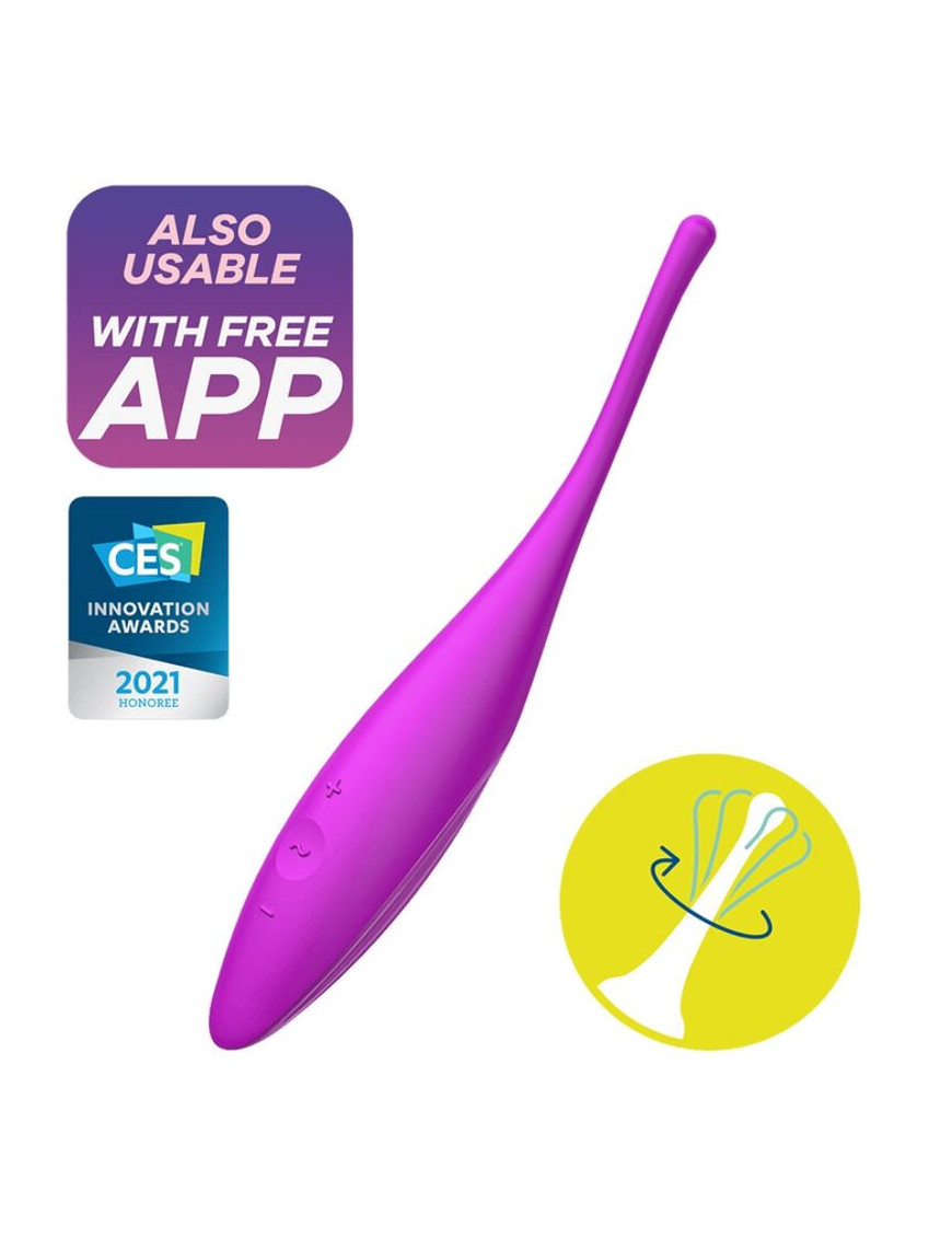 SATISFYER TWIRLING JOY ESTIMULADOR CLITORIS - FUCSIA