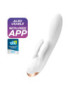 SATISFYER DOUBLE FLEX VIBRADOR APP - BLANCO