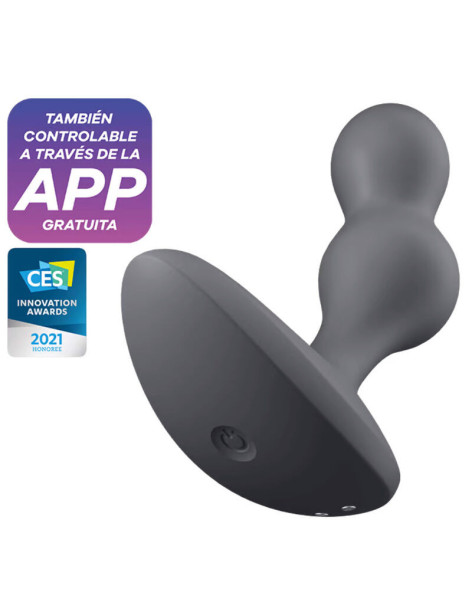 SATISFYER DEEP DIVER PLUG VIBRADOR APP - GRIS