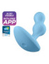 SATISFYER DEEP DIVER PLUG VIBRADOR APP - AZUL