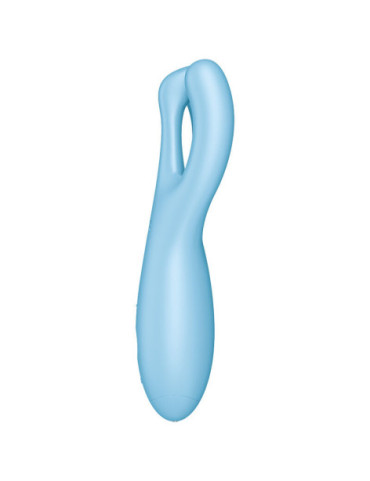 SATISFYER THREESOME 4 VIBRADOR APP - AZUL