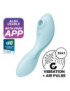 SATISFYER CURVY TRINITY 5 ESTIMULADOR Y VIBRADOR APP - AZUL