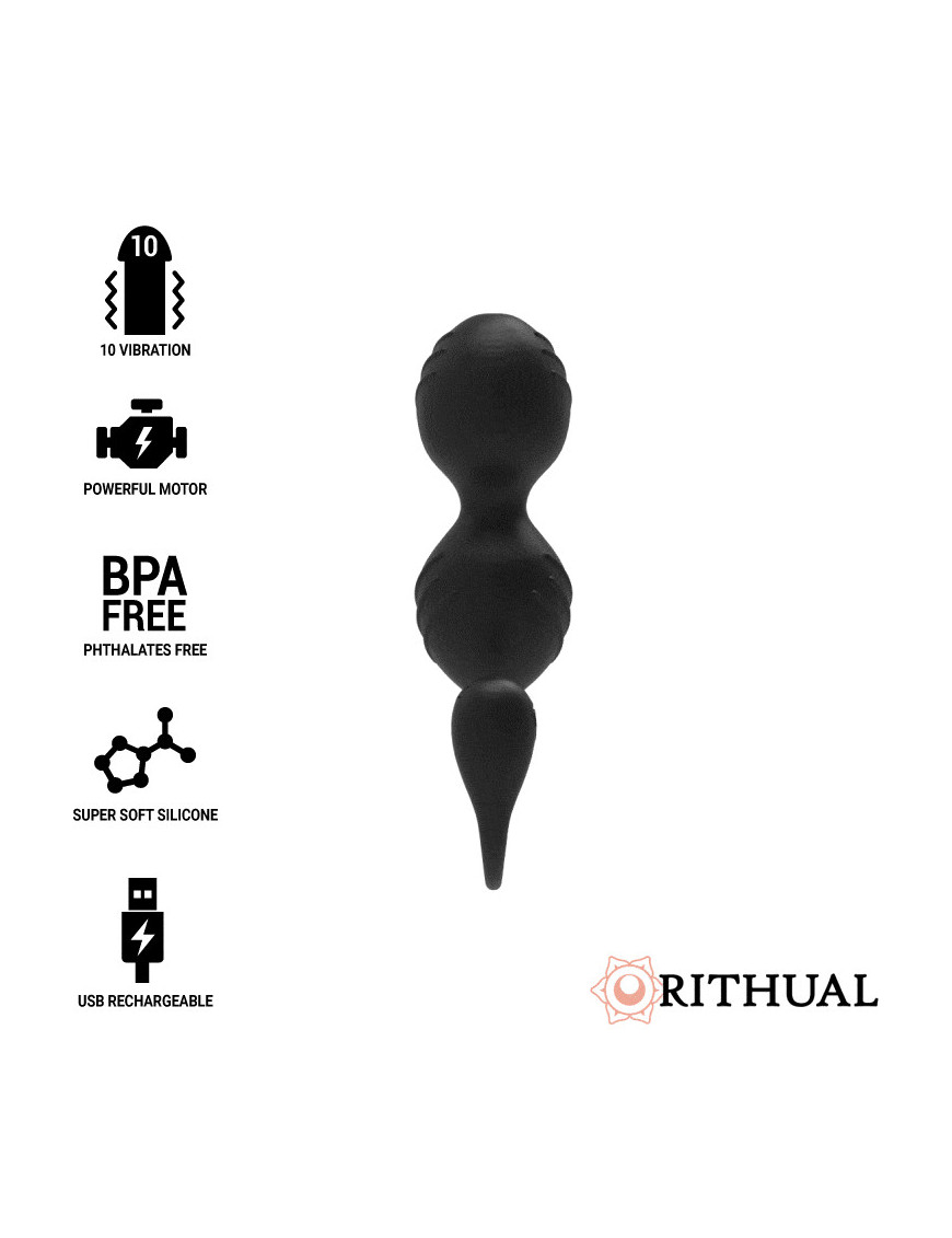 RITUAL NISHA BOLAS KEGEL RECARGABLES VIBRADORAS NEGRO