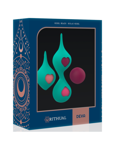 SET DEVA RITUAL ENTRENAMIENTO PELVICO VERDE AQUA