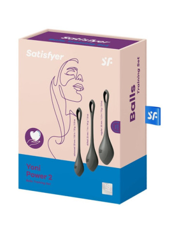 SATISFYER YONI POWER 2 KIT DE ENTRENAMIENTO NEGRO