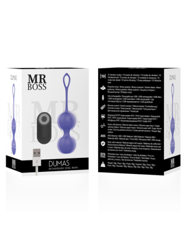 MR BOSS DUMAS KEGEL BEADS VIBRADORAS CONTROL REMOTO