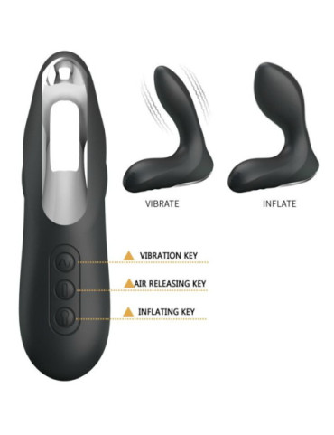 PRETTY LOVE BOTTOM - LEONARD MASAJEADOR PROSTATICO INFLABLE CON VIBRACION