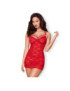 OBSESSIVE - 860-CHE-1 CHEMISE ROJO S/M