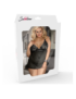 SUBBLIME QUEEN PLUS CHEMISE NEGRO CON LIGUERO