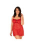 OBSESSIVE - BLOSSMINA CHEMISE Y TANGA 4XL/5XL