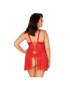 OBSESSIVE - BLOSSMINA CHEMISE Y TANGA 4XL/5XL