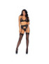 LEG AVENUE SET DE TRES PIEZAS TOP, LIGUERO Y TANGA S