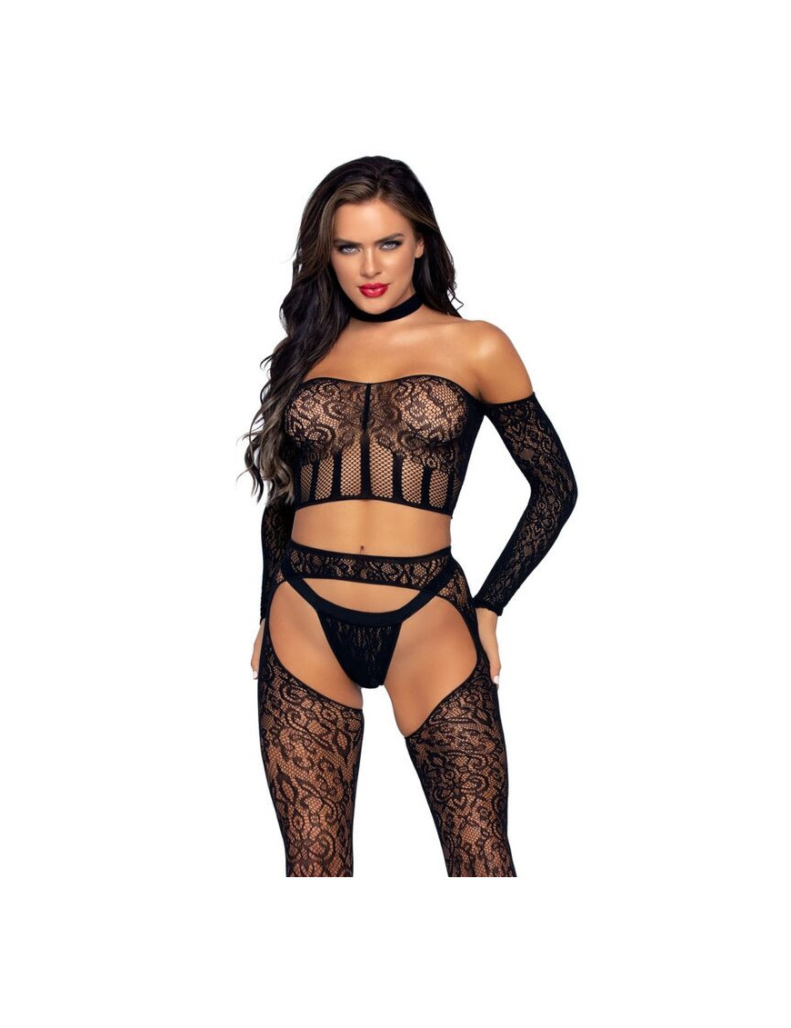 LEG AVENUE SET TRES PIEZAS TALLA UNICA