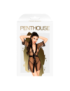 PENTHOUSE MIDNIGHT MIRAGE PEIGNOIR NEGRO S-L