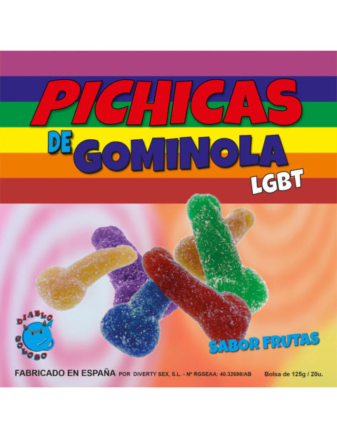 PRIDE - PICHITAS DE GOMINOLA FRUTAS CON AZUCAR LGBT