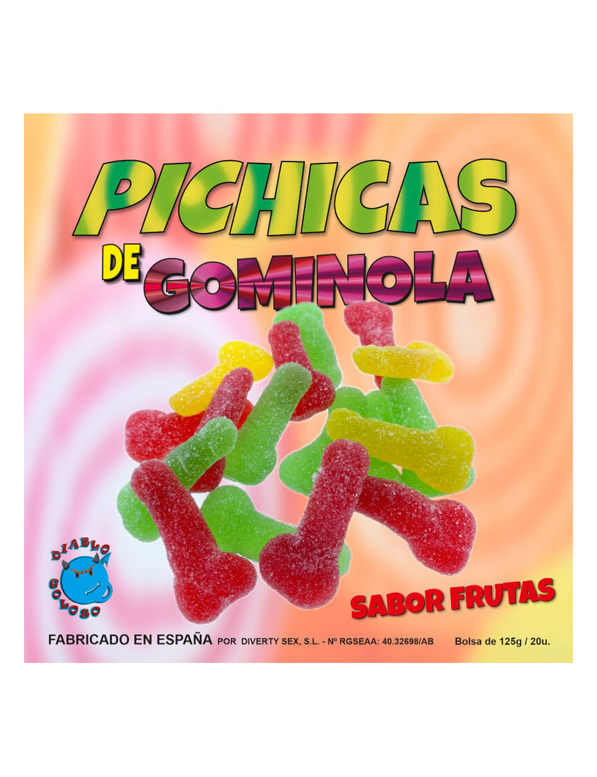 DIABLO PICANTE - PICHITAS DE GOMINOLA FRUTAS CON AZUCAR