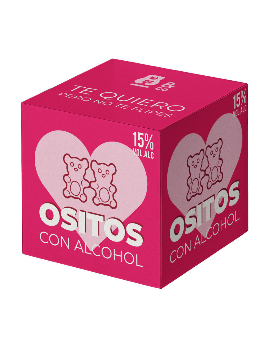 OSITOS DE GOMINOLA CON ALCOHOL - GINEBRA Y FRESAS