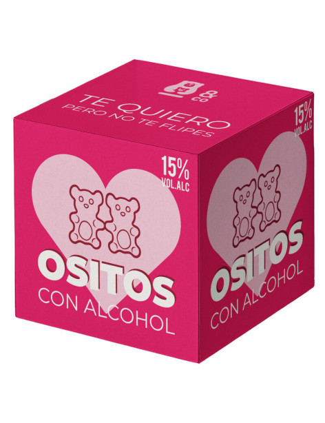 OSITOS DE GOMINOLA CON ALCOHOL - GINEBRA Y FRESAS