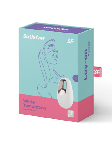 SATISFYER WHITE TEMPTATIONS VIBRADOR LAY-ON - BLANCO