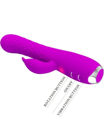 PRETTY LOVE MOLLY VIBRADOR CON ROTACION RECARGABLE