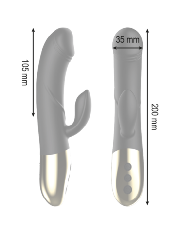 IBIZA POTENTE VIBRADOR ANATOMICO CON RABBIT