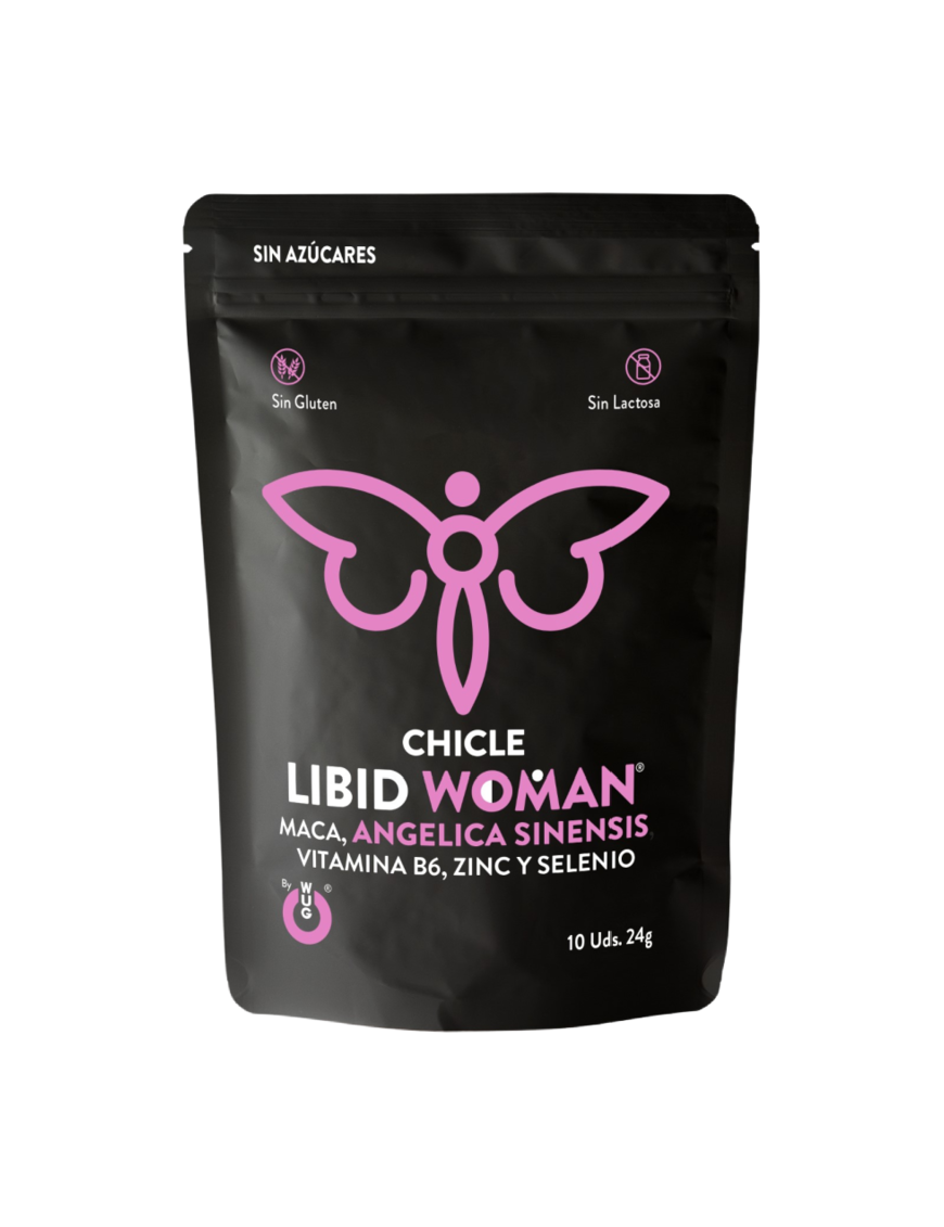 WUG GUM LIBID WOMAN CHICLE AUMENTO LIBIDO MUJER 10 UNIDADES