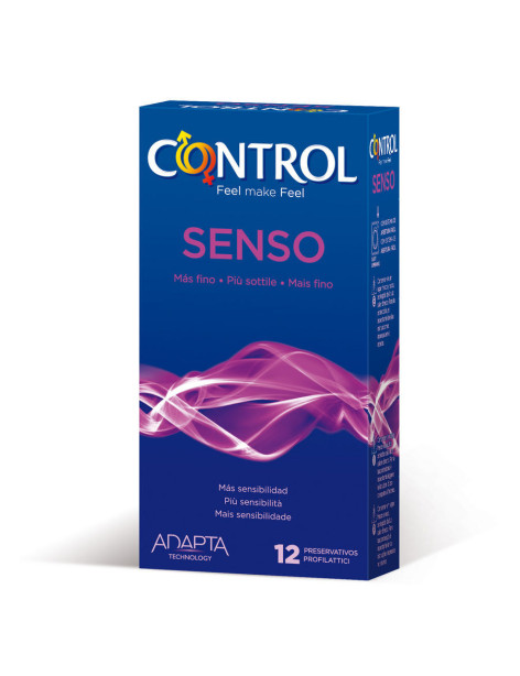 CONTROL ADAPTA SENSO PRESERVATIVOS 12 UNIDADES