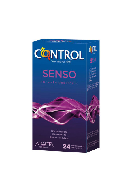 CONTROL SENSO PRESERVATIVOS 24 UNIDADES