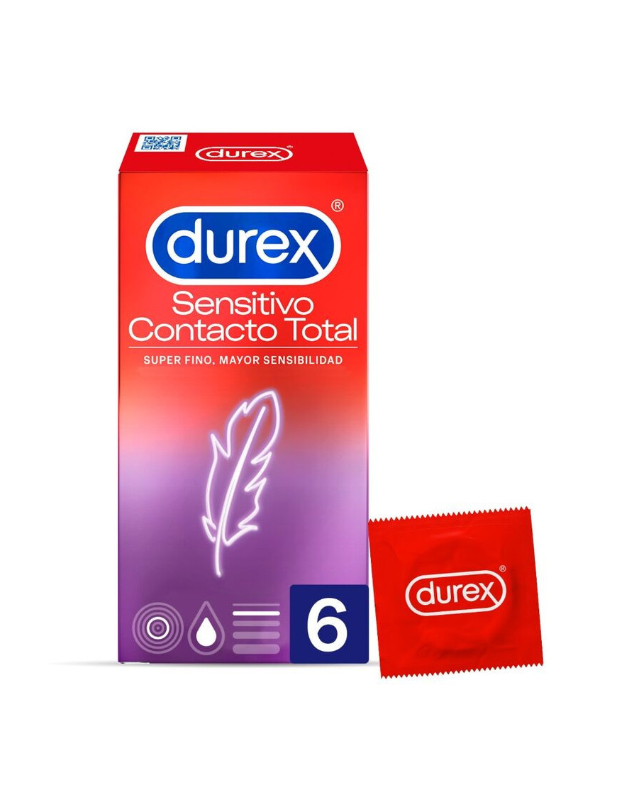 DUREX SENSITIVO CONTACTO TOTAL 6 UDS