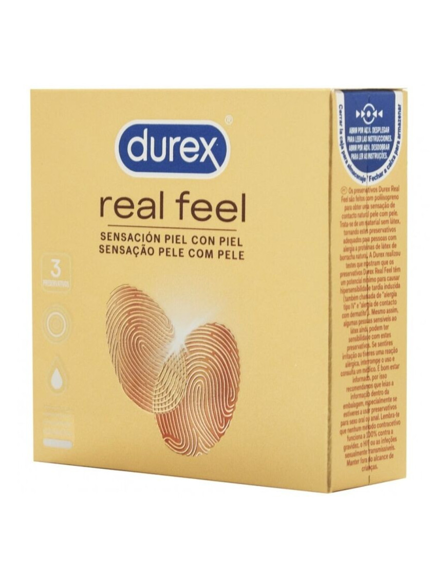 DUREX REAL FEEL PRESERVATIVOS 3 UDS