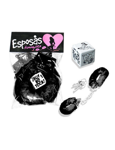 PACK ESPOSAS Y DADO POSTURAS NEGRO