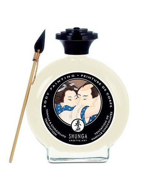 SHUNGA PINTURA CORPORAL DE VAINILLA Y CHOCOLATE.