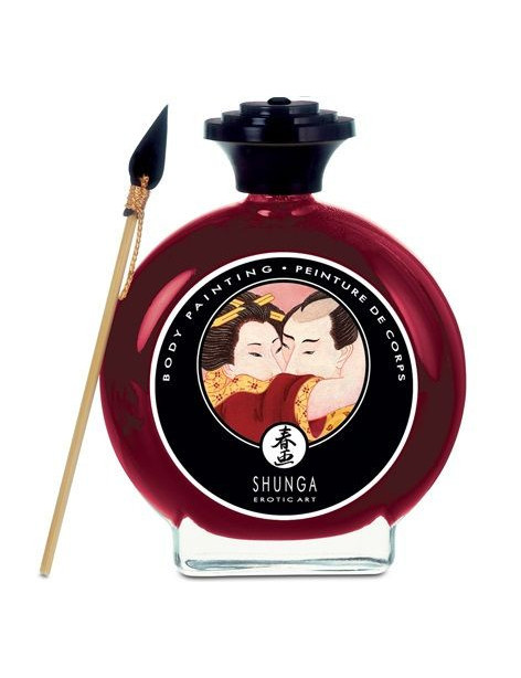 SHUNGA PINTURA CORPORAL DE FRESAS Y CHAMPAGNE.