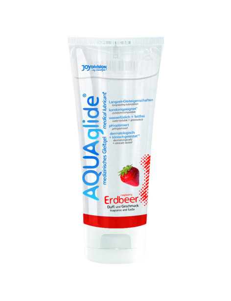 AQUAGLIDE LUBRICANTE SABOR FRESA 100 ML.