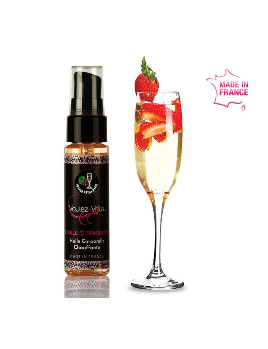 VOULEZ-VOUS - ACEITE EFECTO CALOR - CAVA CON FRESAS 35 ML