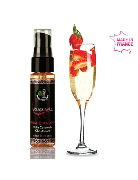 VOULEZ-VOUS - ACEITE EFECTO CALOR - CAVA CON FRESAS 35 ML